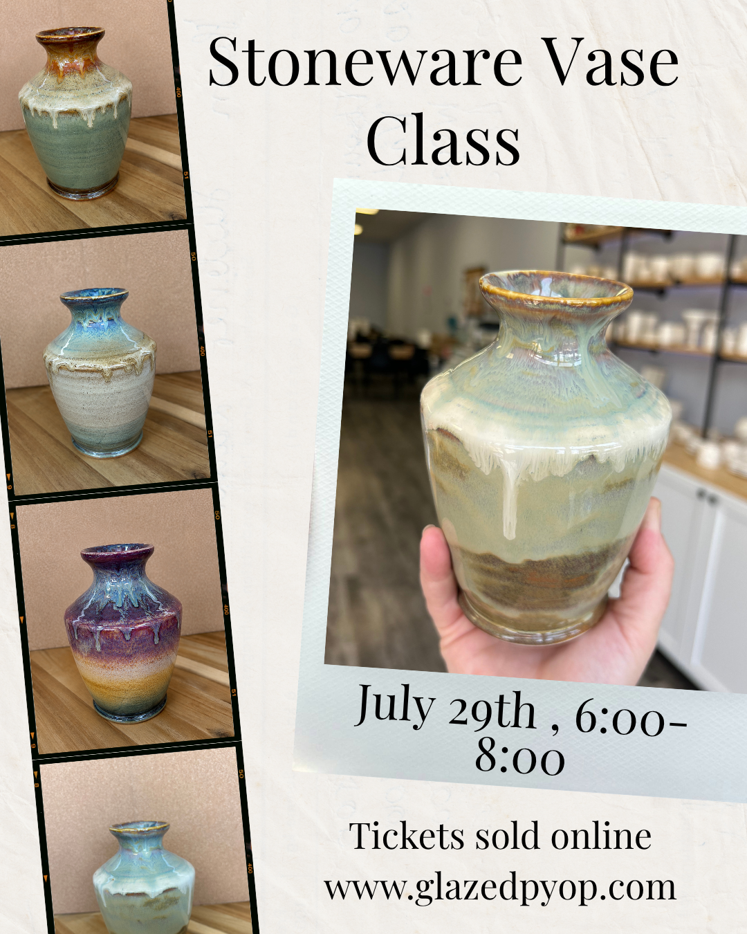 Stoneware vase event