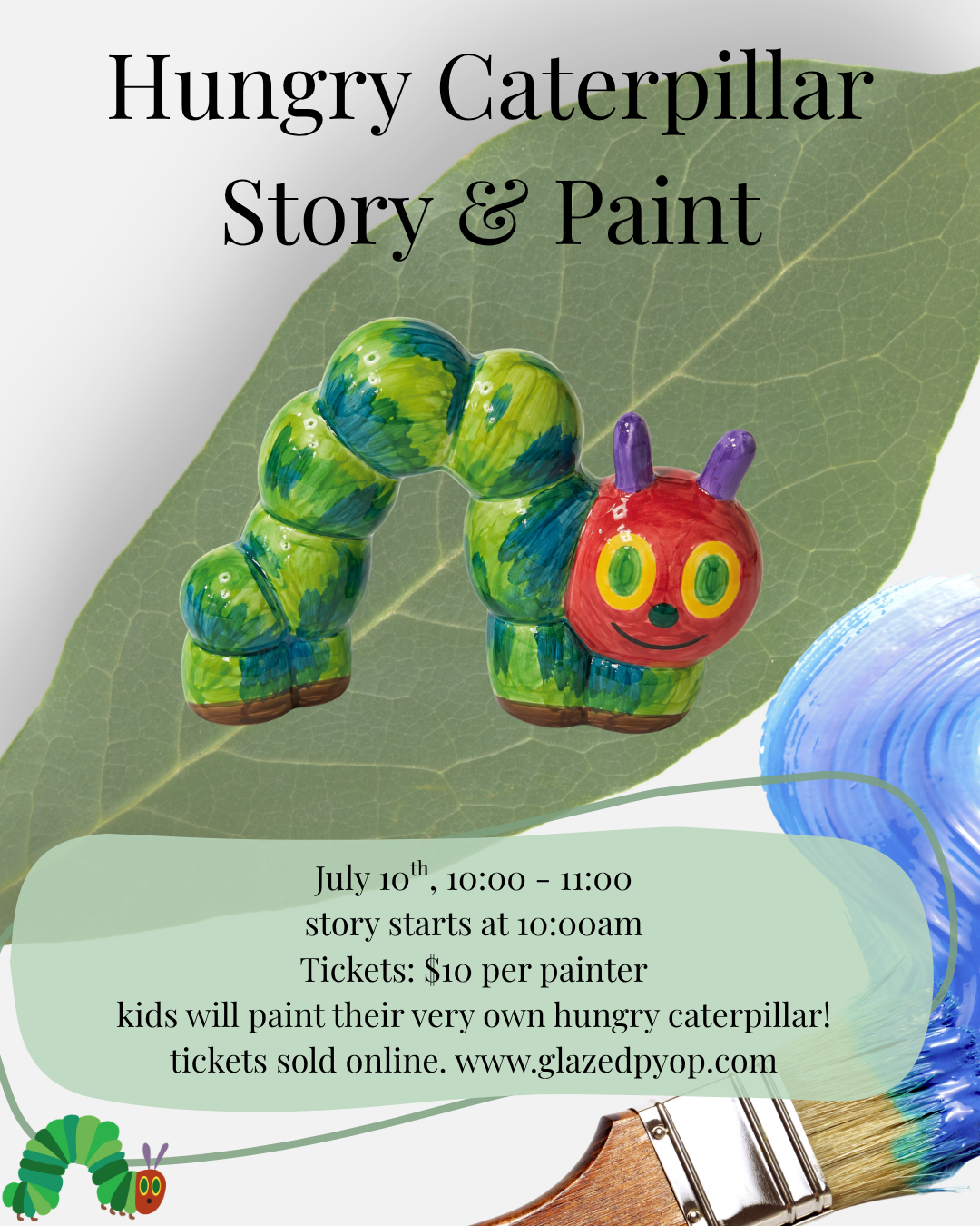 Hungry Caterpillar reading and painting event