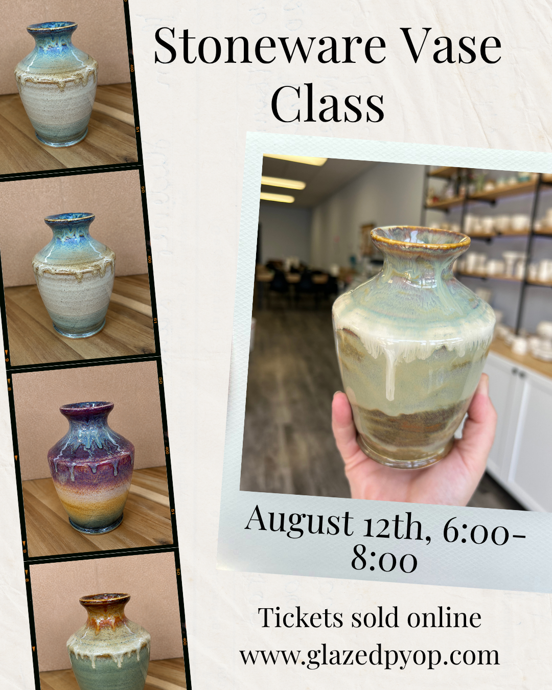 Stoneware vase event