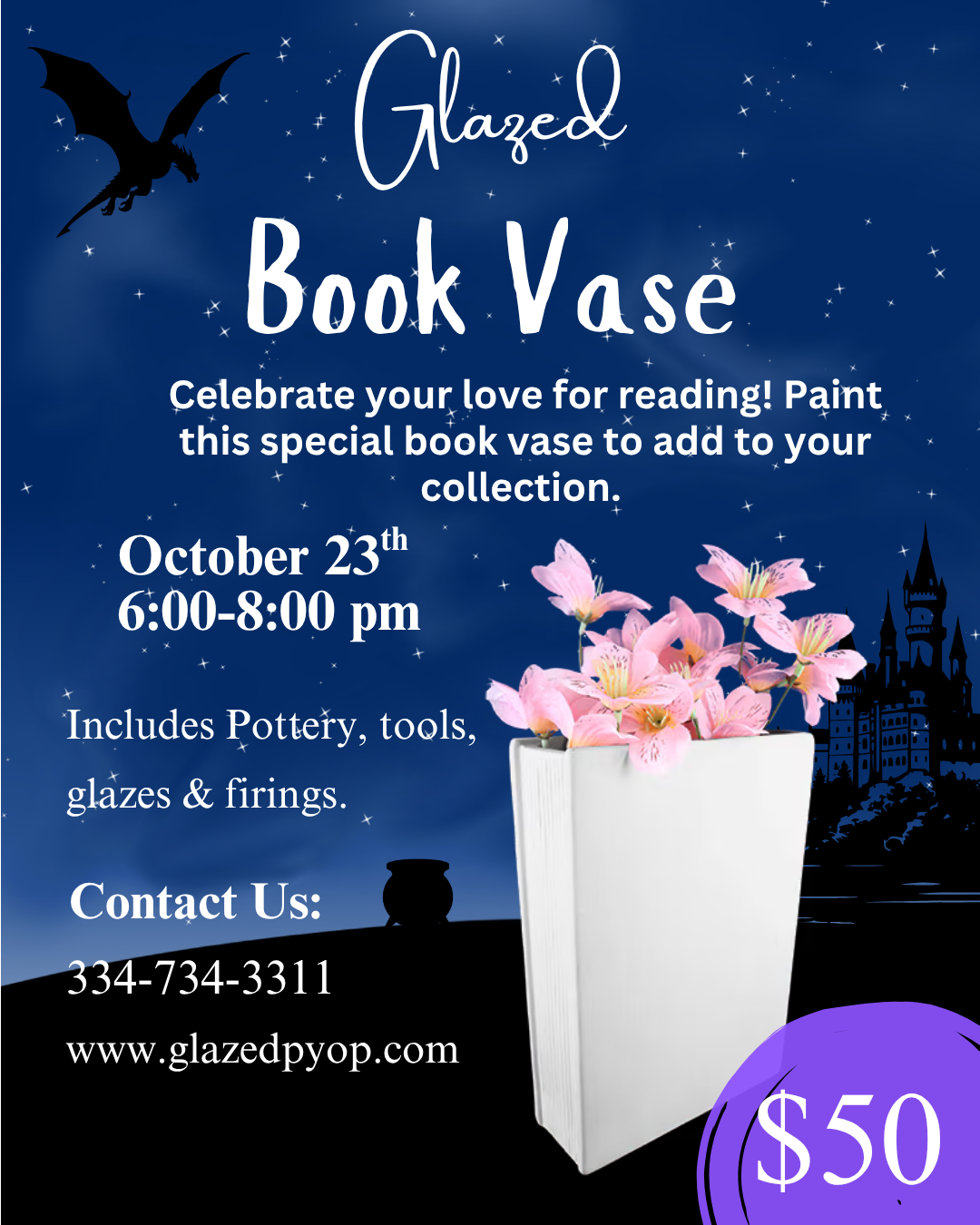 ACOTAR book release celebration! Paint a book vase