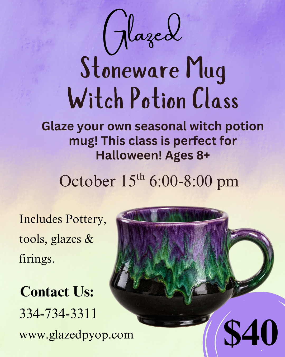 Potion Mug - Stoneware class