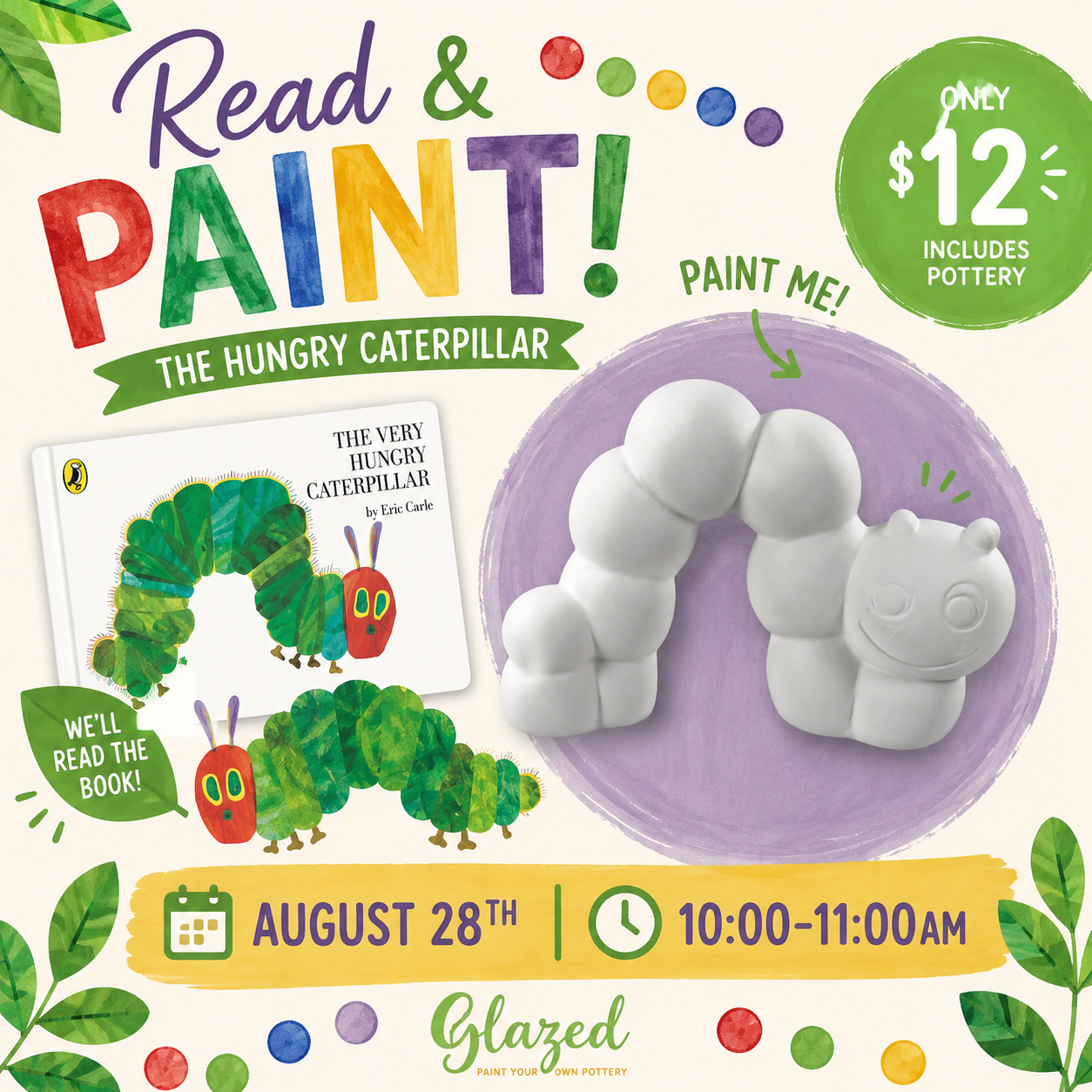 Hungry Caterpillar - Read & Paint