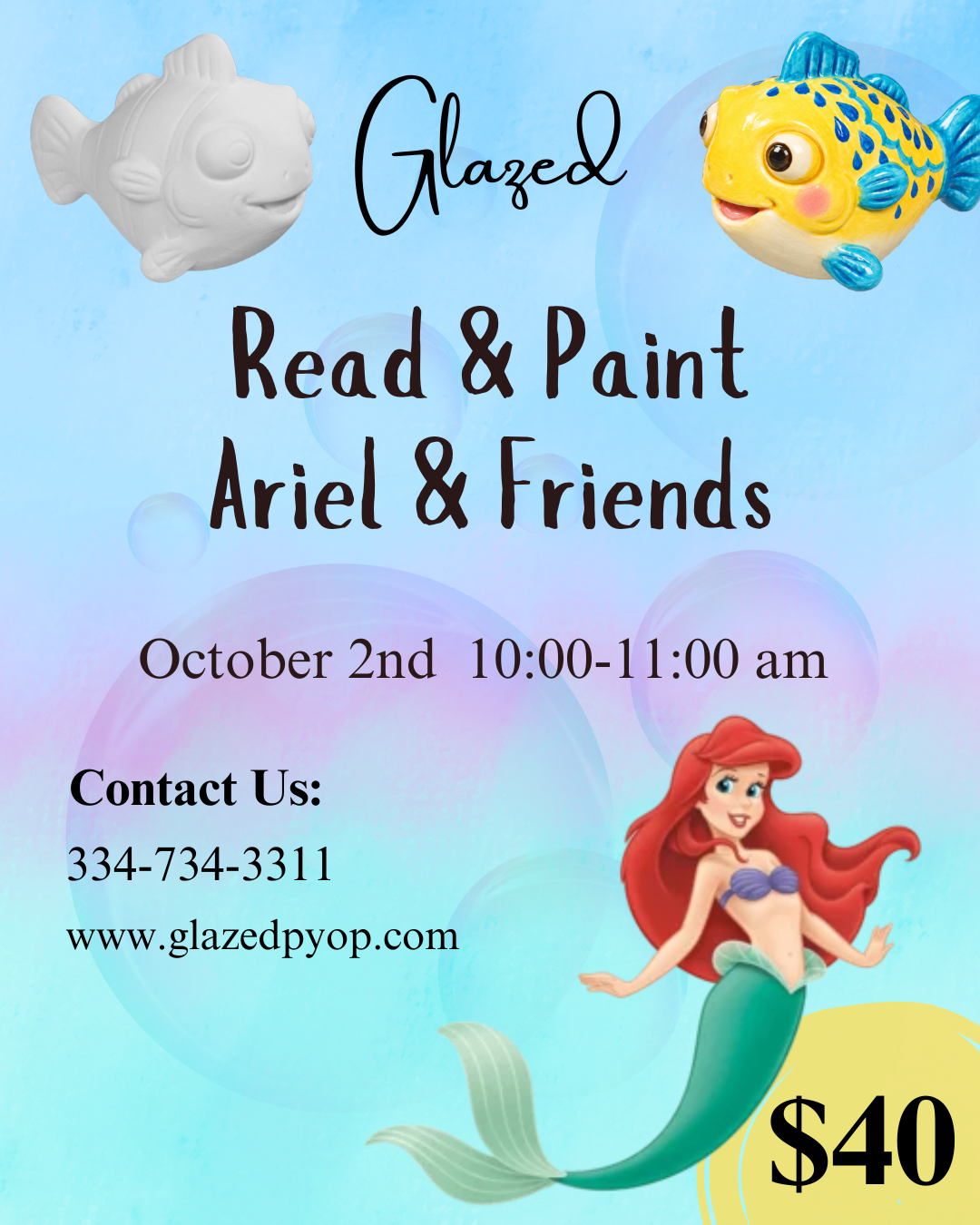 Read and Paint - Ariel and Friends