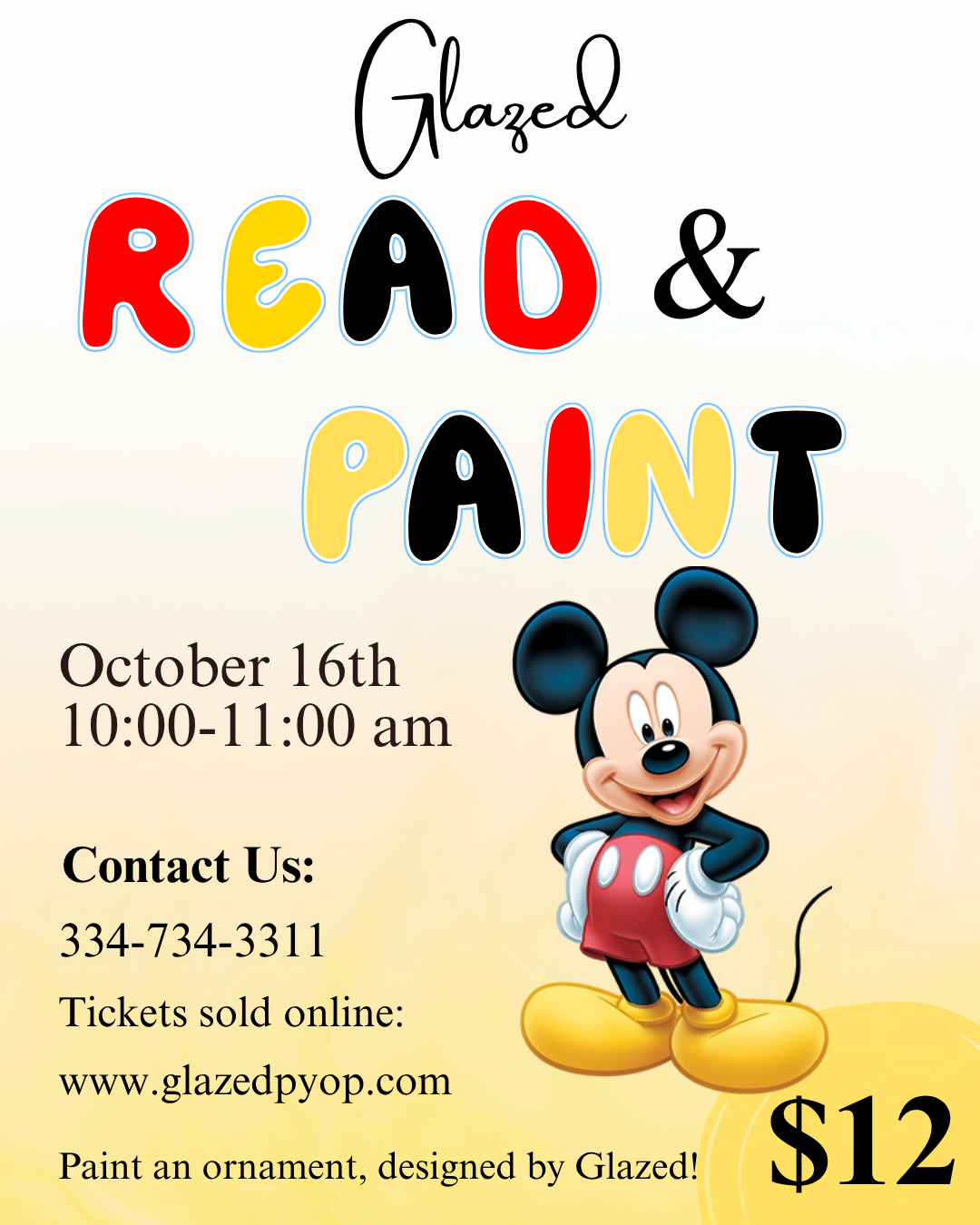 Read and Paint - Mickey Theme